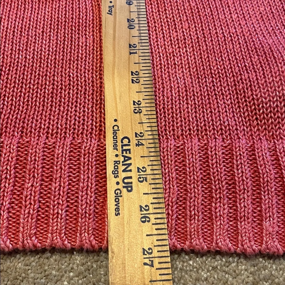 Banana Republic Inland 3 Gauge Linen Heavy Sweater Pacific Pink Size XL SU22